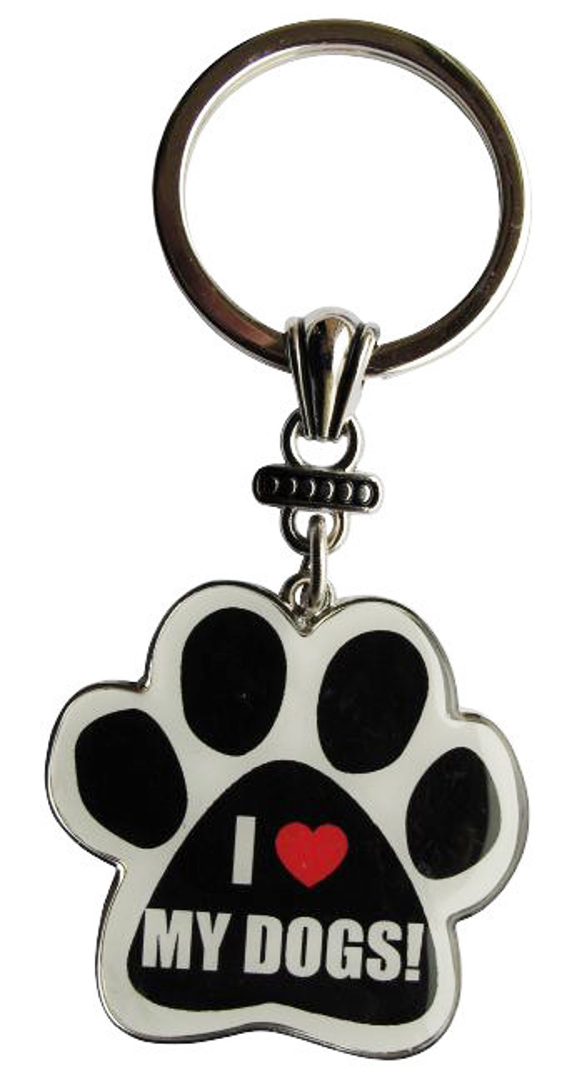 Dog Lover Gift I LOVE MY DOGS Keychain Etsy