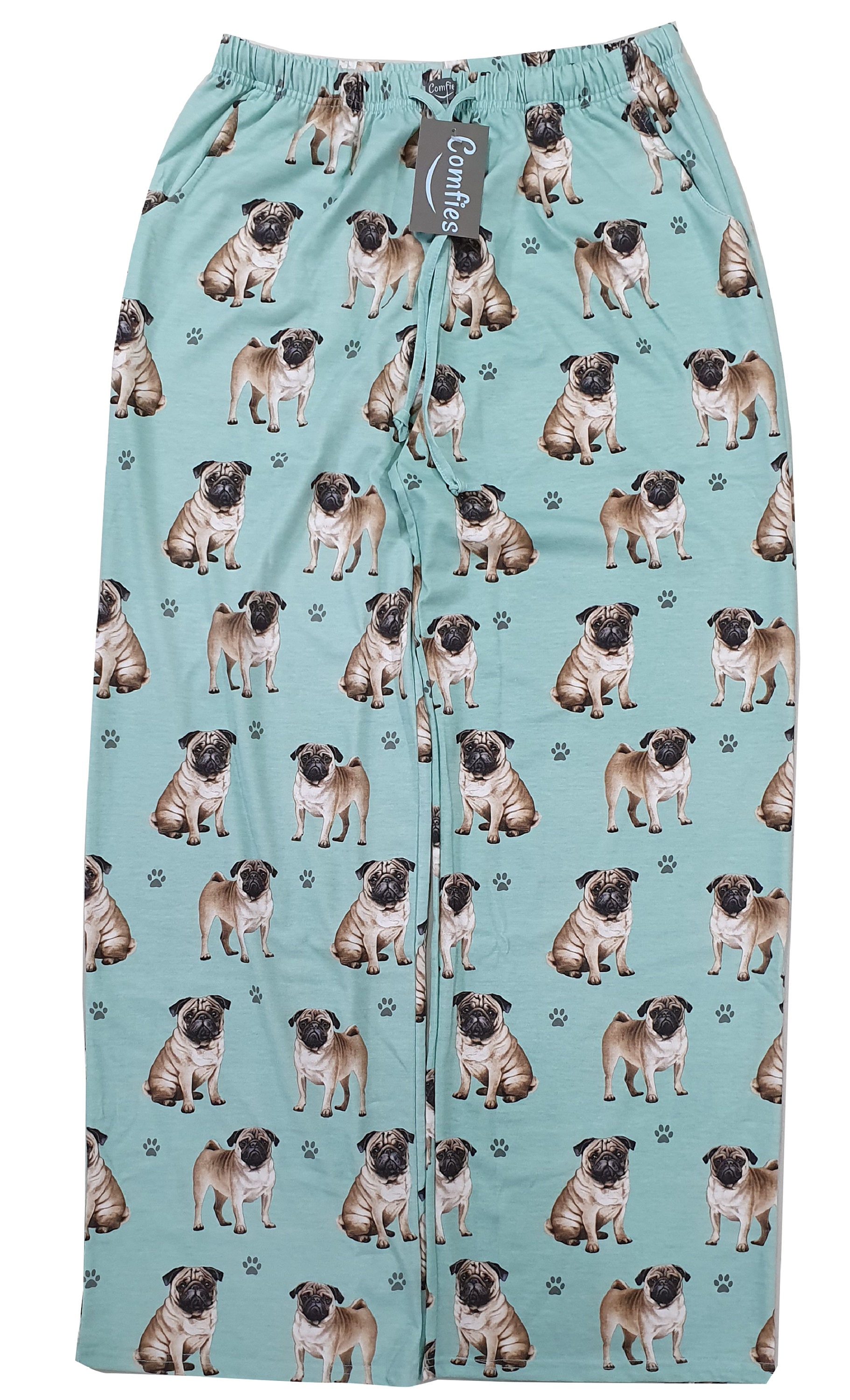 Pug Unisex Cotton Blend Pajama Bottoms Super Soft and Etsy