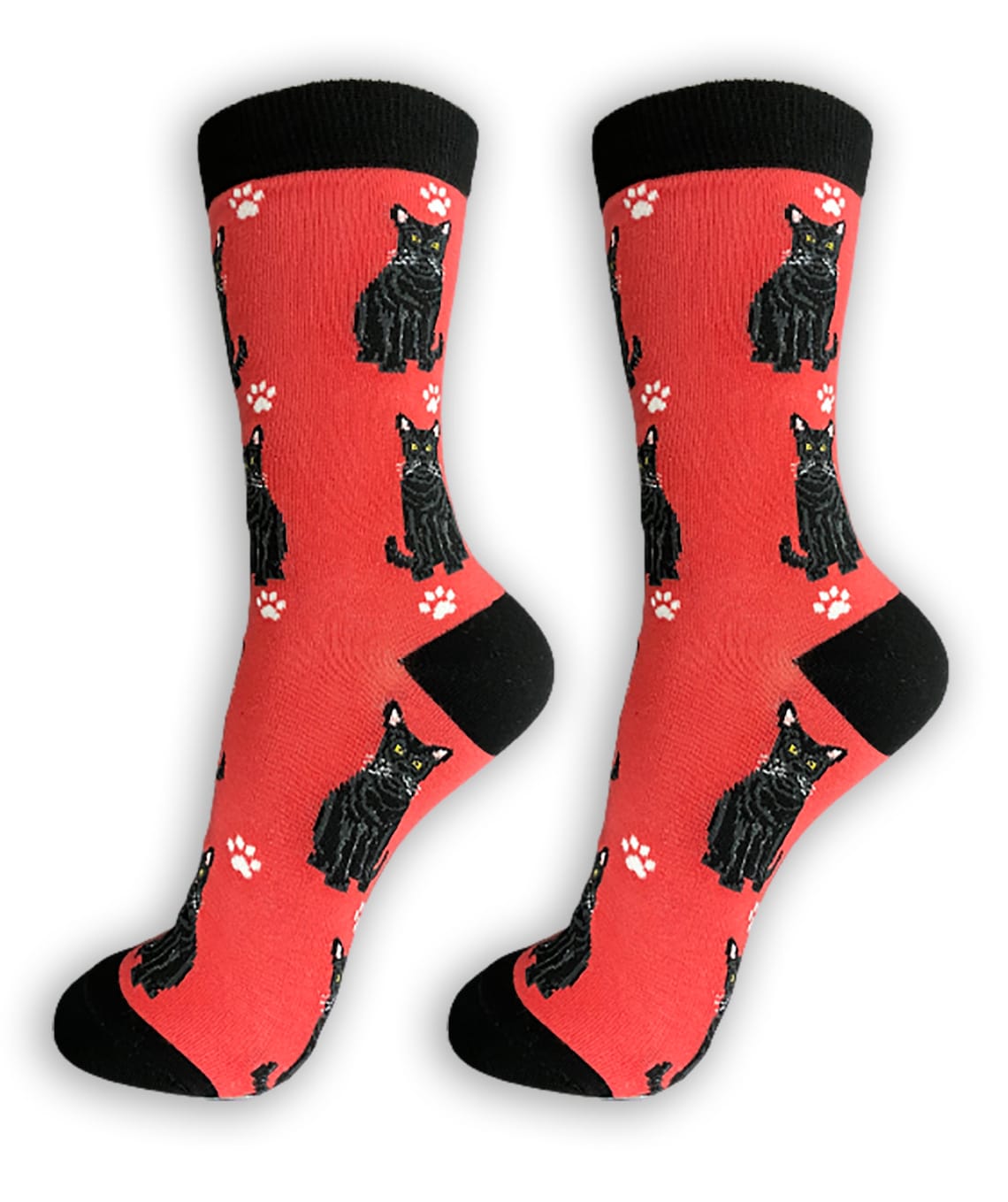 Black Cat Socks Fun High Quality All Season One Size Etsy