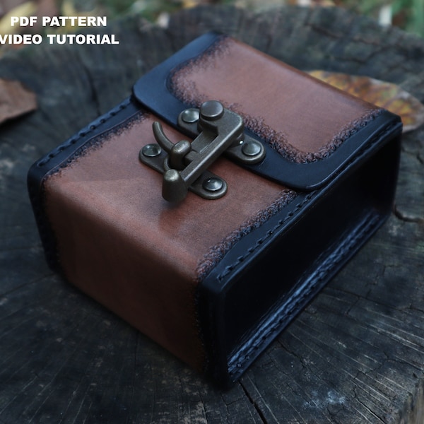 Deck Box Pattern Two Sizes / Card case Pattern / Commander Deck Box Pattern/ PDF Video Tutorial