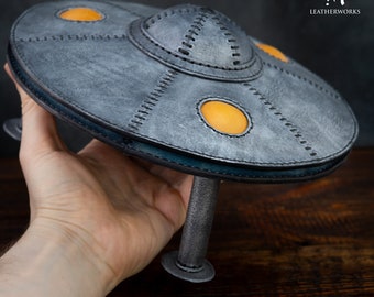 UFO Leather Pattern/ Flying Saucer Toy Pattern/ Spacecraft DIY Digital Template