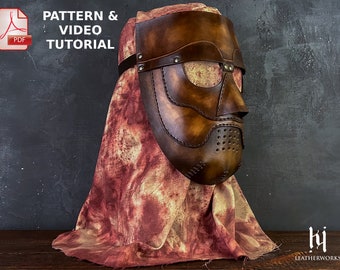 Medieval Torturer Mask Pattern / Kinky Mask Pattern / Halloween Costume / BDSM / S-M-L Size