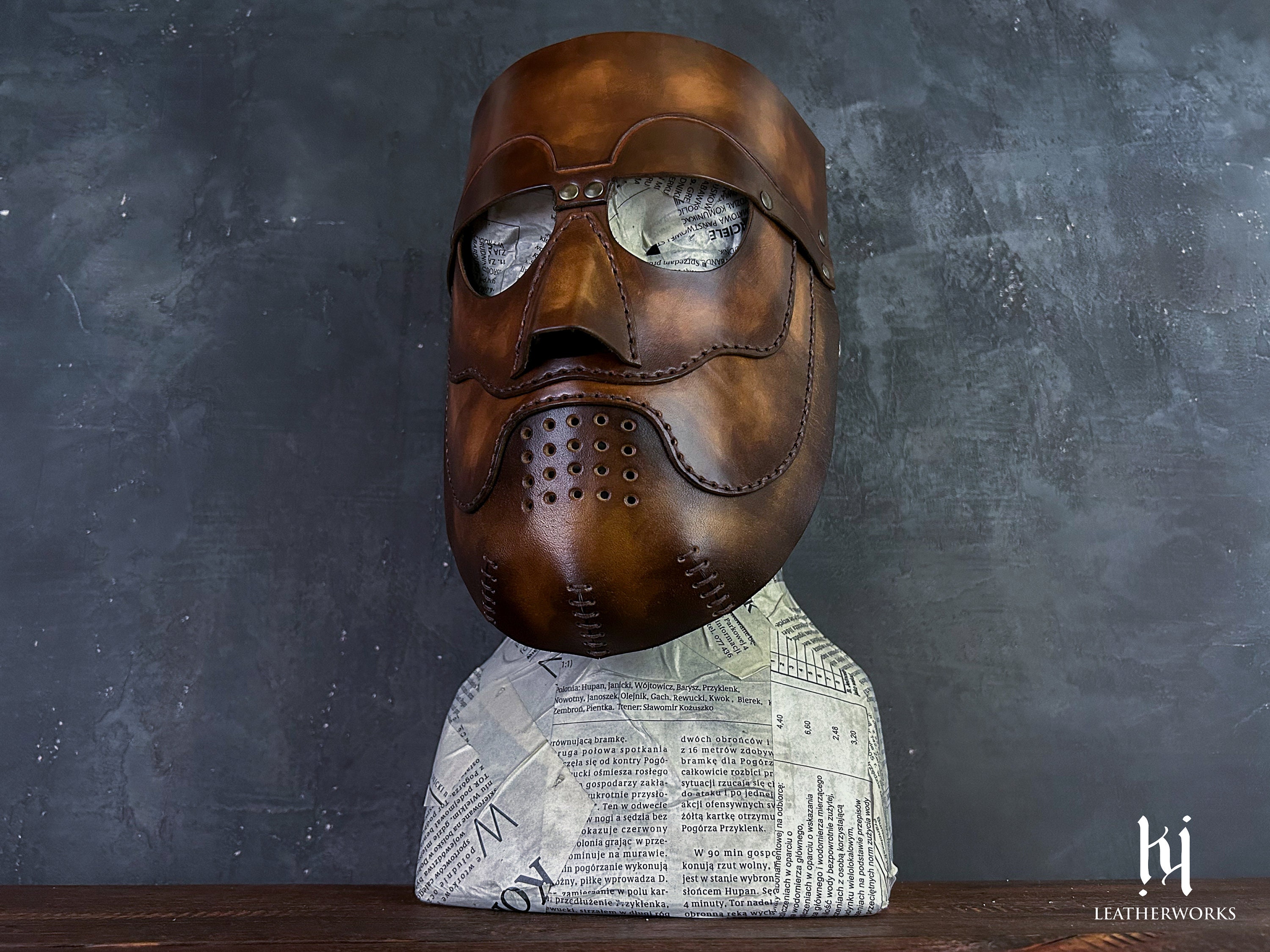 Leather Mask Pattern - Medieval Torturer - S-M-L Sizes Halloween ...