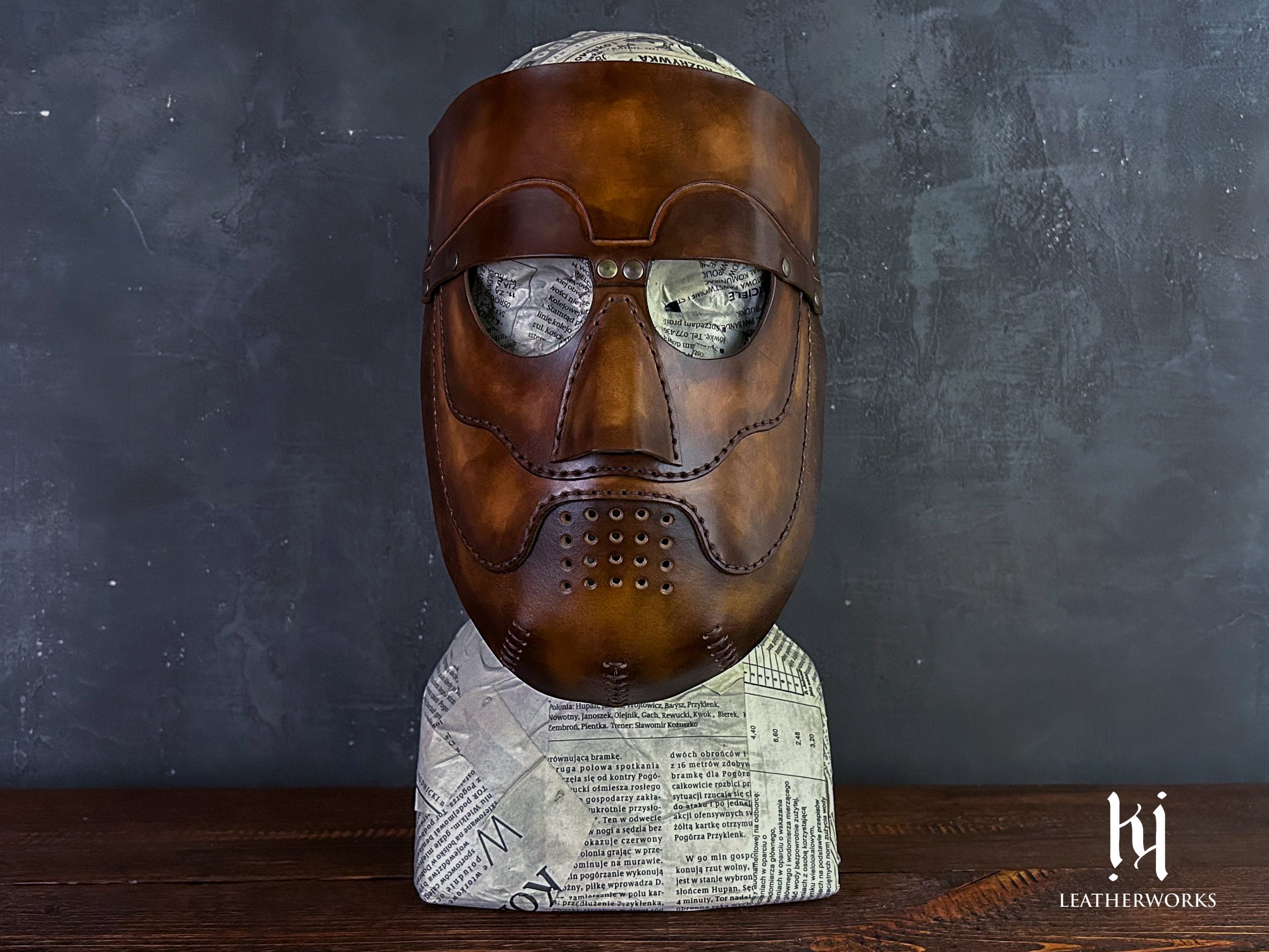 Leather Mask Pattern - Medieval Torturer - S-M-L Sizes Halloween ...
