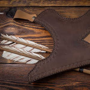 Leather Quiver Pattern DIY / Medieval Turkish Quiver / Set for the ...