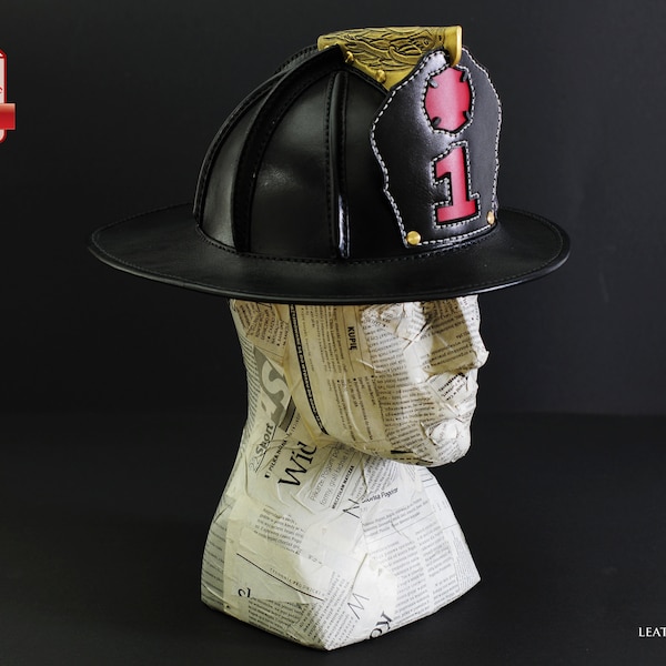 Firefighter Leather Helmet Pattern PDF / Three Sizes S-M-L /  Video Tutorial / DIY /Pdf US Letter Size