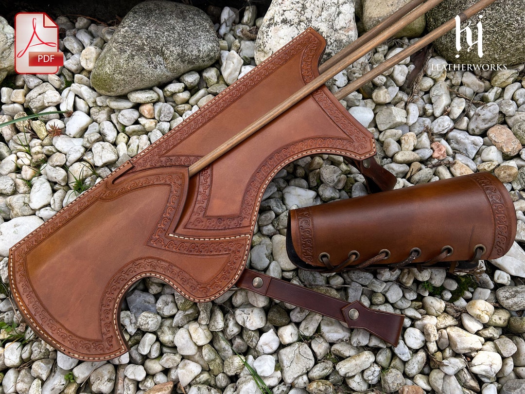 Leather Quiver Pattern / Medieval Turkish Quiver / Set for the Archer Leather Quiver Pattern / Medieval Turkish Quiver / Set for the Archer
