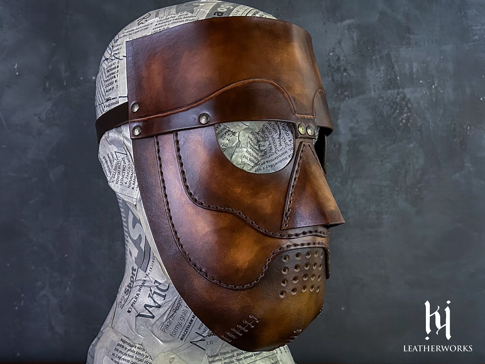 Leather Mask Pattern - Medieval Torturer - S-M-L Sizes Halloween ...