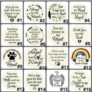 Pet Memorial Photo Car Hanging Charm, Quote Choices, Pet Loving Memory Remembrance Gift for Rear-View Mirror image 11