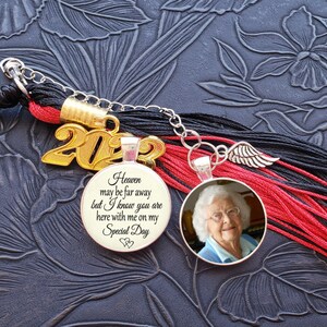 Custom Graduation Tassel Memorial Photo Charm