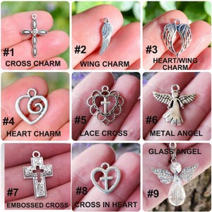 Car Rear View Mirror Photo Memorial Charm, Choose Your Quote, Custom Ornament Hanger Charm, Double Sided Photo Bild 16