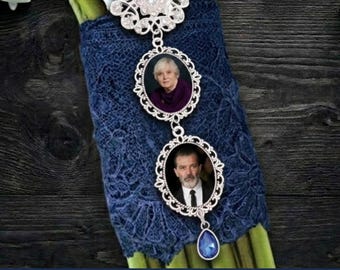 Memorial Wedding Bouquet Photo Charm, Brooch Pin, Gift for Bride, 1 TO 3 photos, Bridal Shower Gift, Loved One Picture