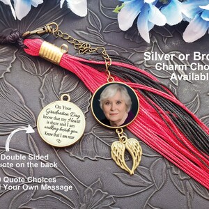 Custom Graduation Tassel Memorial Photo Charm