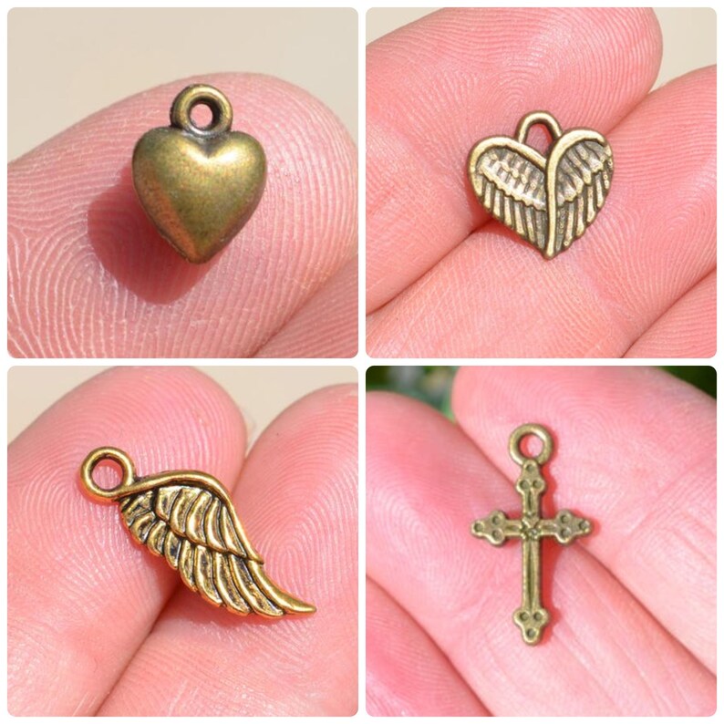 Bronze Wedding Memorial Bouquet Photo Picture Charm ON SALE Etsy