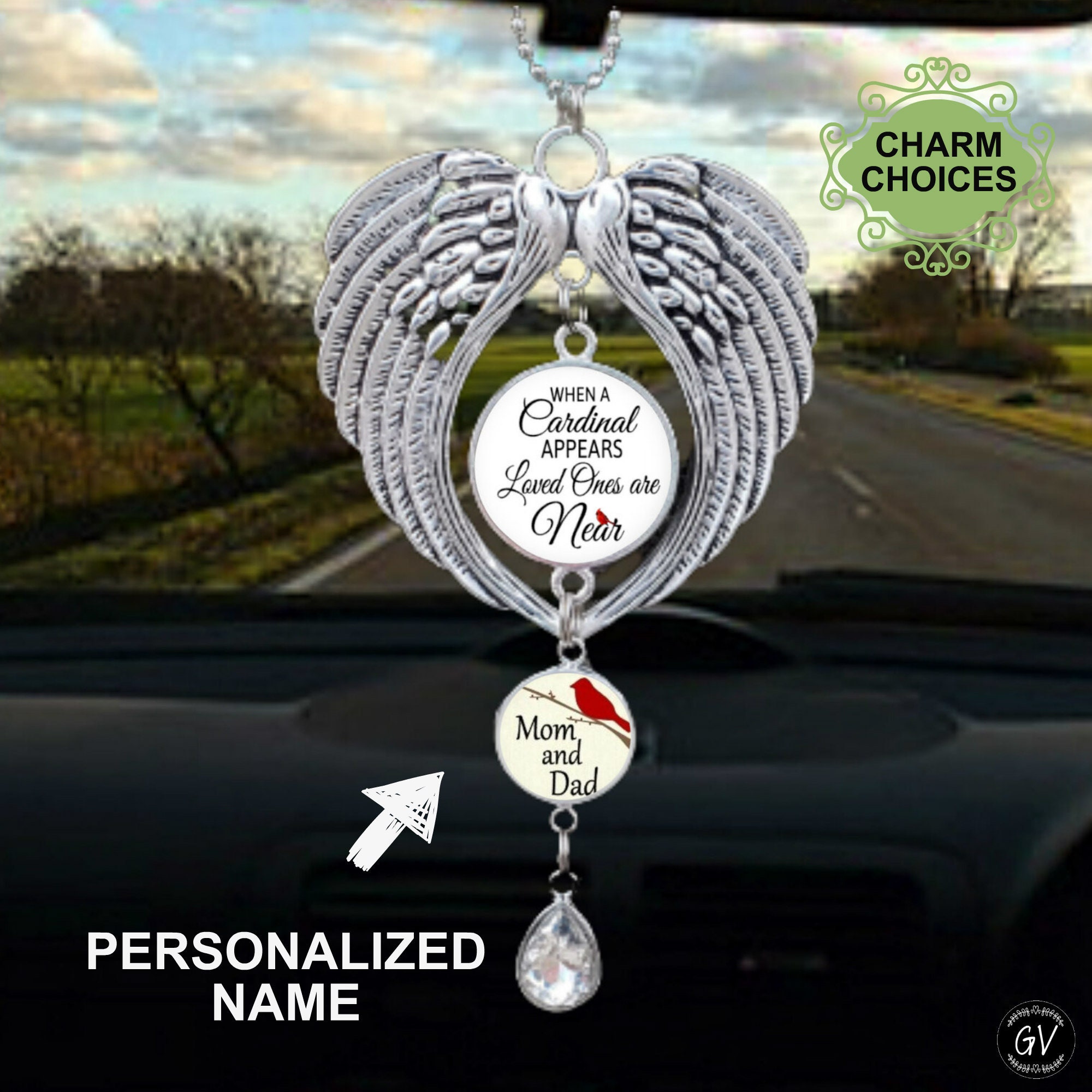 JewelrySupply Angel Wing Heart Charm 20x18mm Pewter Antique Silver Plated (1-Pc)