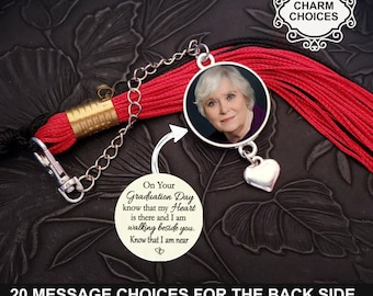 Custom Graduation Tassel Memorial Photo Charm