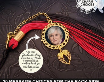 Custom Graduation Tassel Memorial Photo Charm