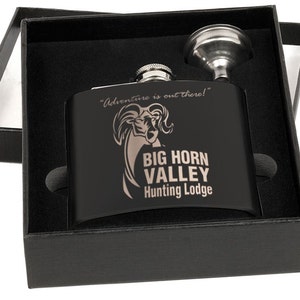 Stainless Steel Liquor Flask, 6oz, wedding gift, Groomsman Gift,