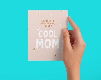 Card For Mom, Cool Mom Card, Mother's Day Gift, Greeting Cards at JefferyRoseCo