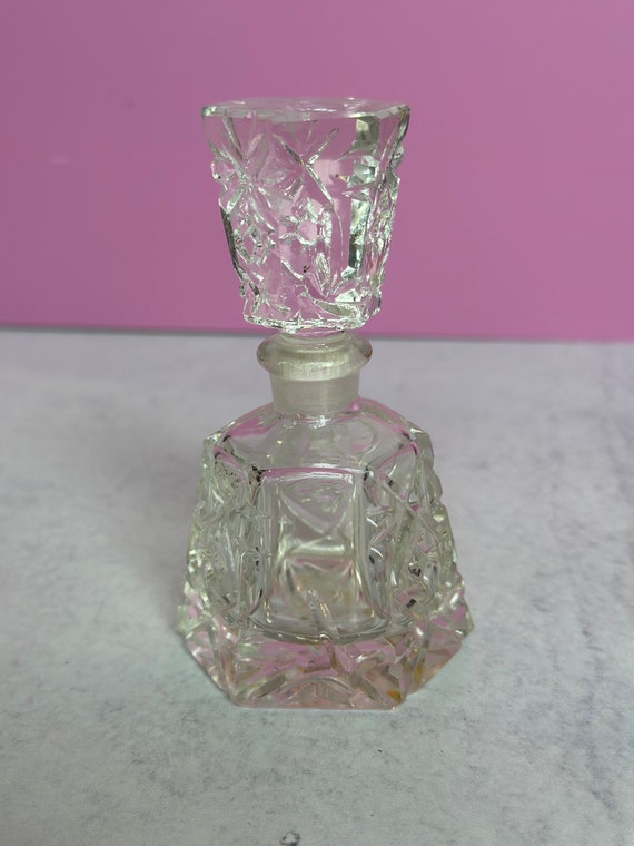 Vintage Crystal Perfume Bottle - image 1