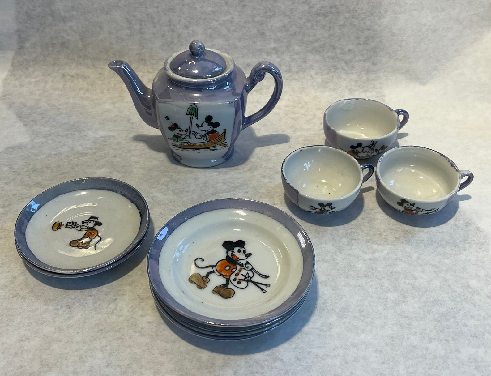 mouse tea set