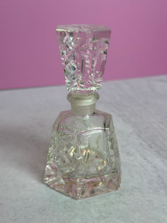 Vintage Crystal Perfume Bottle - image 2