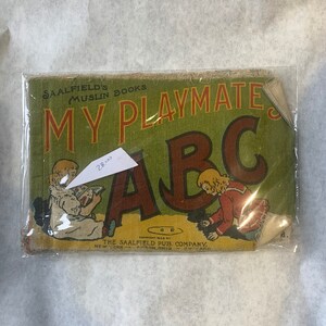 My Playmates ABC Vintage 1906 Linen Print Children’s Book
