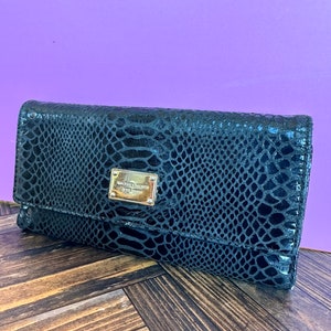 Cartera vintage de piel de serpiente Michael Kors