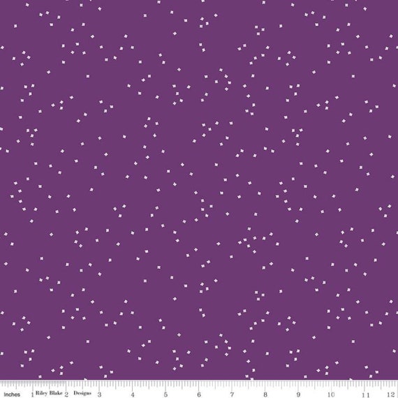 Blossom by Christopher Thompson for Riley Blake Designs- C715 NEW COLOR Eggplant- 1/2 Yard Increments, Cut Continuously