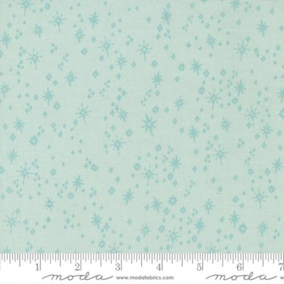 Good News Great Joy-1/2 Yard Increments, Cut Continuously (45565-15 Starry Snowfall Icicle) by Fancy That Design House for Moda
