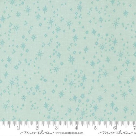 Good News Great Joy-1/2 Yard Increments, Cut Continuously (45565-15 Starry Snowfall Icicle) by Fancy That Design House for Moda