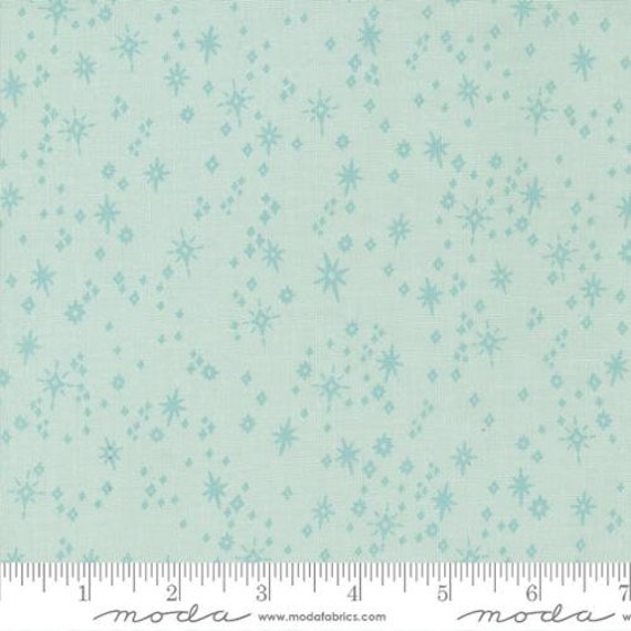 Good News Great Joy-1/2 Yard Increments, Cut Continuously (45565-15 Starry Snowfall Icicle) by Fancy That Design House for Moda