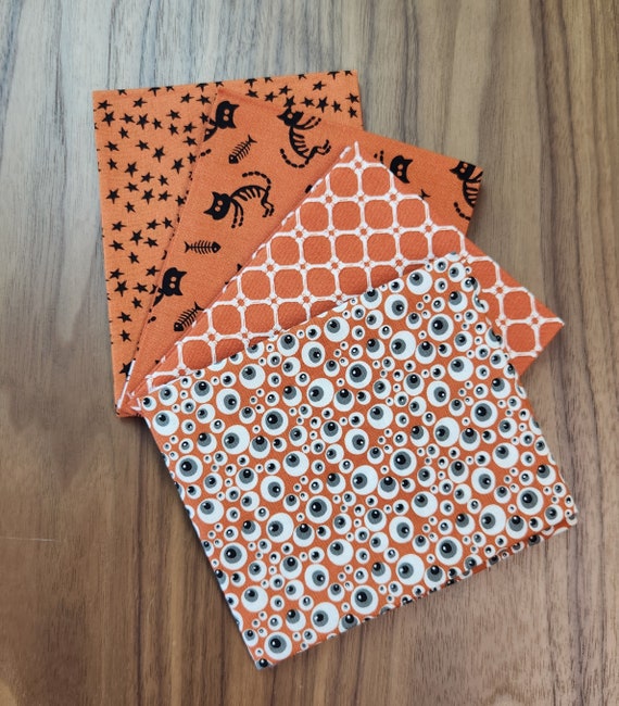 Beggar's Night - Fat quarter Bundle (4 Orange Fabrics) by Sandy Gervais for Riley Blake Designs