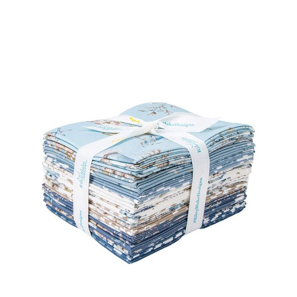 Blue Escape Coastal-Fat Quarter Bundle (FQ-14510-18 Fabrics) by Lisa Audit for Riley Blake Designs