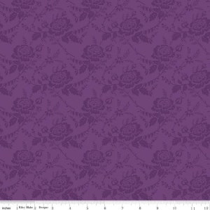 Anne of Green Gables™-1/2 Yard Increments, Cut Continuously (C13855 Damask Eggplant) by Riley Blake Designs