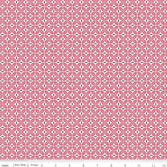 Bee Vintage -1/2 Yard Increments, Cut Continuously (C13075 Elaine Tea Rose) by Lori Holt for Riley Blake Designs