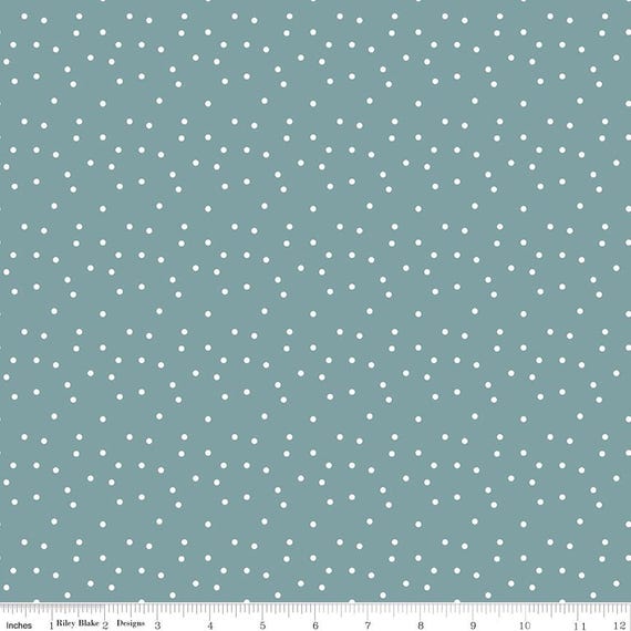 Vintage Charm - 1/2 Yard Increments, Cut Continuously (C15275 Dots Stone) by Dani Mogstad for Riley Blake Designs