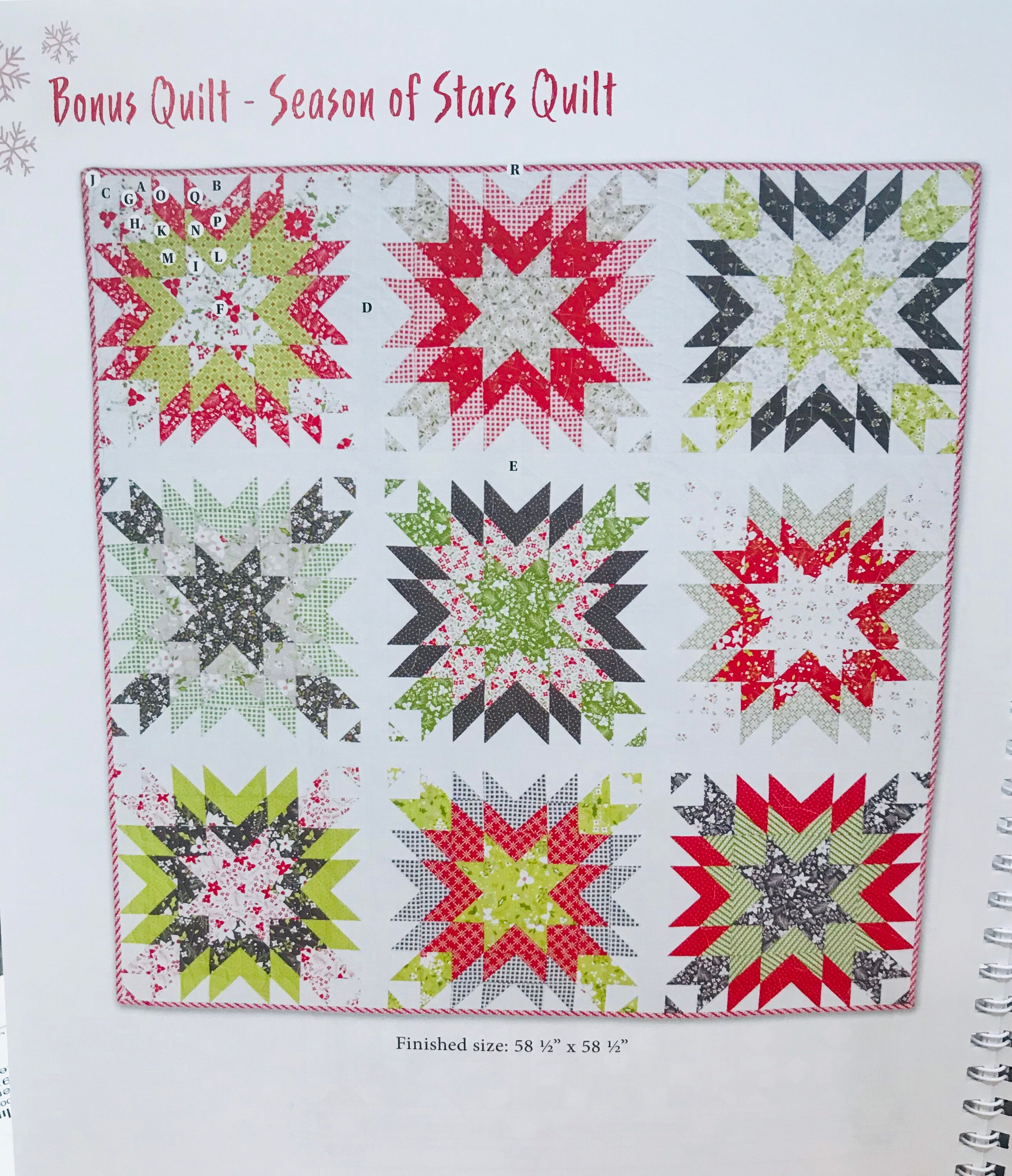 A Very Coriander Christmas Block of the month Book by Corey Yoder and