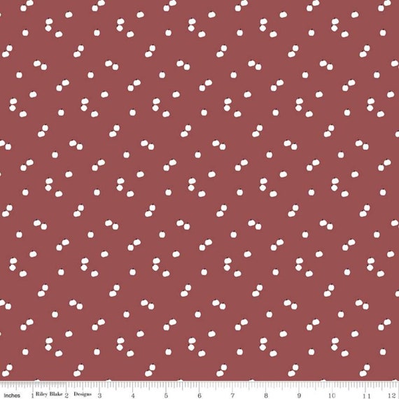 Seasonal Basics - 1/2 Yard Increments, Cut Continuously (C652 - Marsala Pumpkins) by Christopher Thompson for Riley Blake Designs