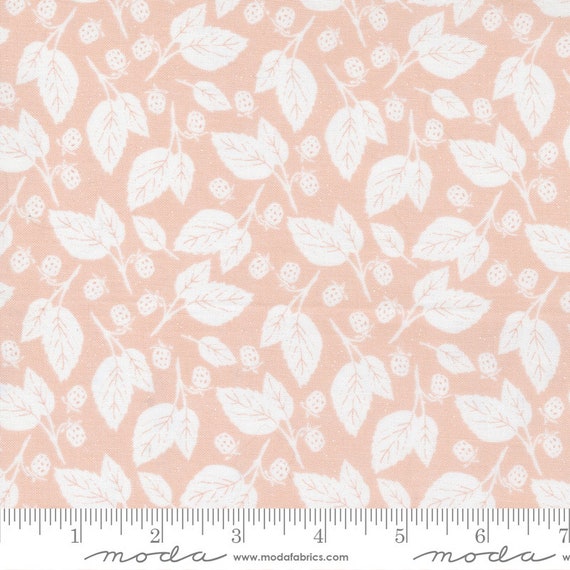 Midnight in the Garden- 1/2 Yard Increments, Cut Continuously (43125-15 Blackberry Bramble Blush) by Sweetfire Road for Moda