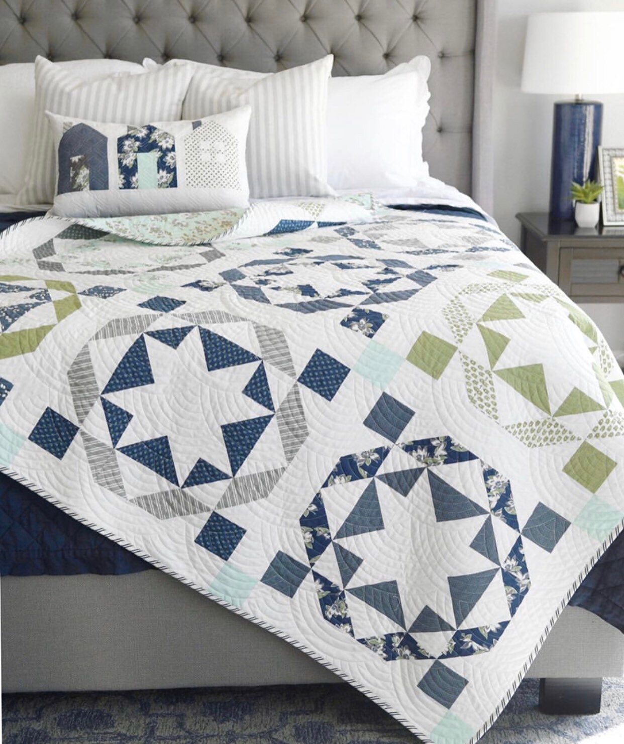 Beach House Quilt Kit NO Pattern At Home by Thimble Blossoms for Moda