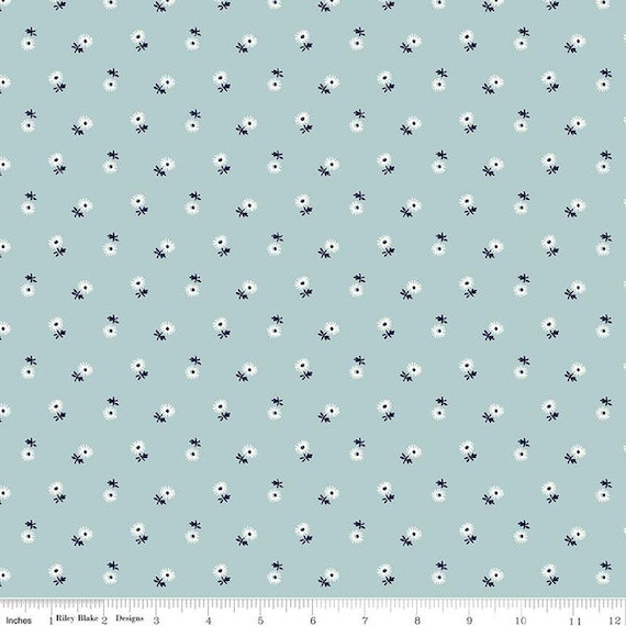 Liberty Riviera - 1/2 Yard Increments, Cut Continuously (01666462 C Sunshine Daisy C) Liberty Fabrics for Riley Blake Designs