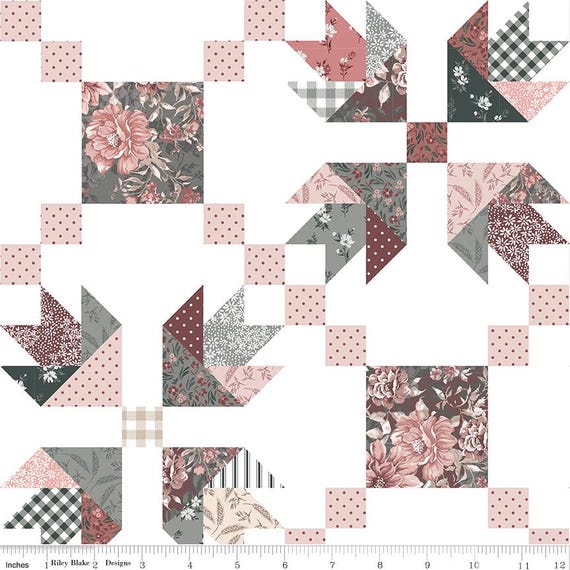 A Walk on the Prairie - 1/2 Yard Increments, Cut Continuously (C15239 Chain Cheater White) by Modern Prairie for Riley Blake Designs
