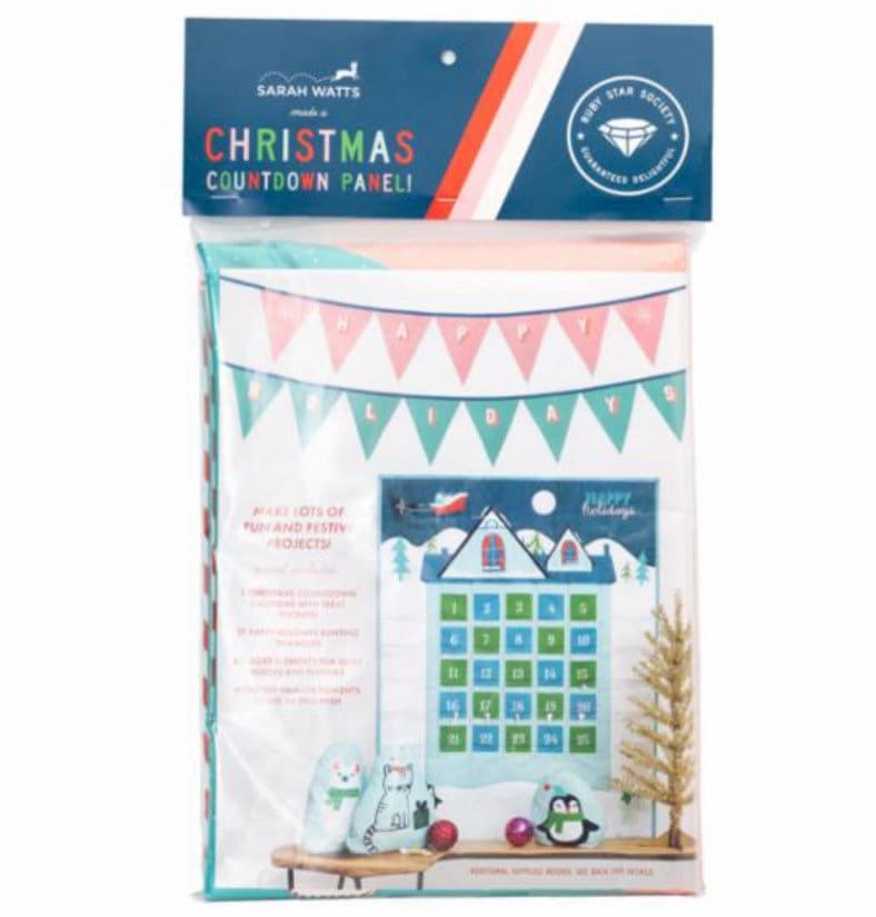 Peppermint Please Advent Calendar Packaged PANEL RS204011P (58 x 70