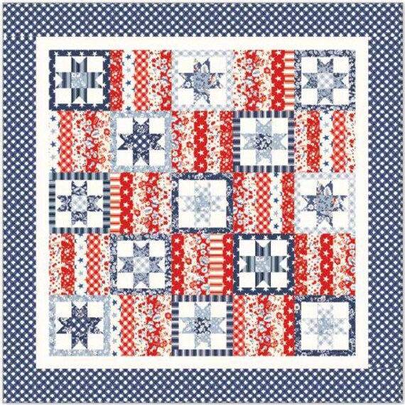 Freedom Garden Fast and Easy Quilt Kit - Finished 62" x 62" by RBD Designers