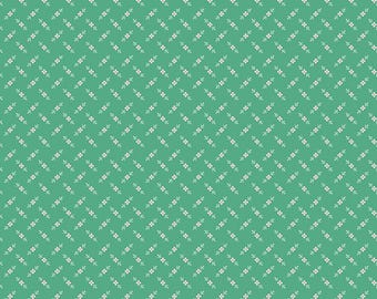 Berry & Sage - 1/2 Yard Increments, Cut Continuously (C17392 Flower Bud Alpine) by Lori Holt for Riley Blake Designs