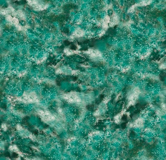 Wild Horses - 1/2 Yard Increments, Cut Continuously (29774-Q Water Texture Aqua) by Carol Cavalaris for QT Fabrics