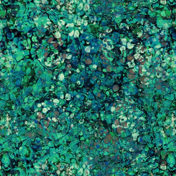 Dragon Fyre - 1/2 Yard Increments, Cut Continuously (29933-Q Dragon Scale Texture Aqua) by Morris Creative Group for QT Fabrics