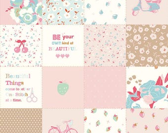 Cotton Nook - 1/2 Yard Increments, Cut Continuously (C17978 Patchwork Pink) by Minki Kim for Riley Blake Designs