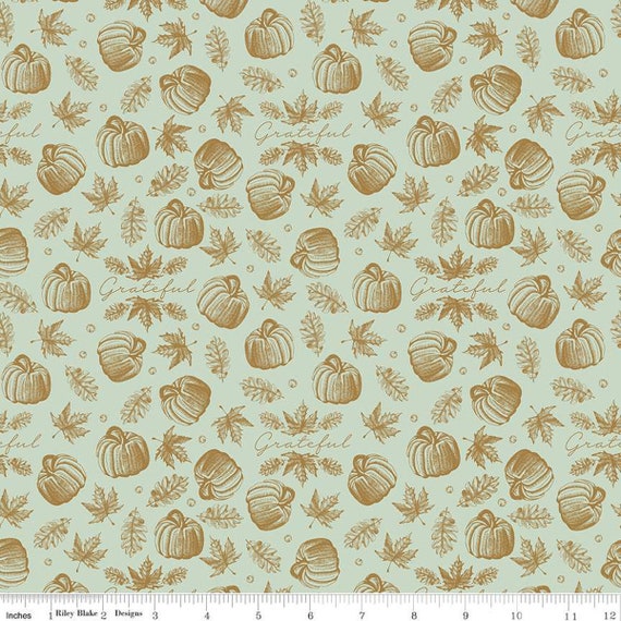 Shades of Autumn- 1/2 Yard Increments, Cut Continuously (SC13475 Icons Tea Green Sparkle) by My Mind's Eye for Riley Blake Designs